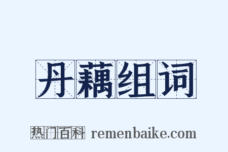 丹藕组词是什么意思的图片